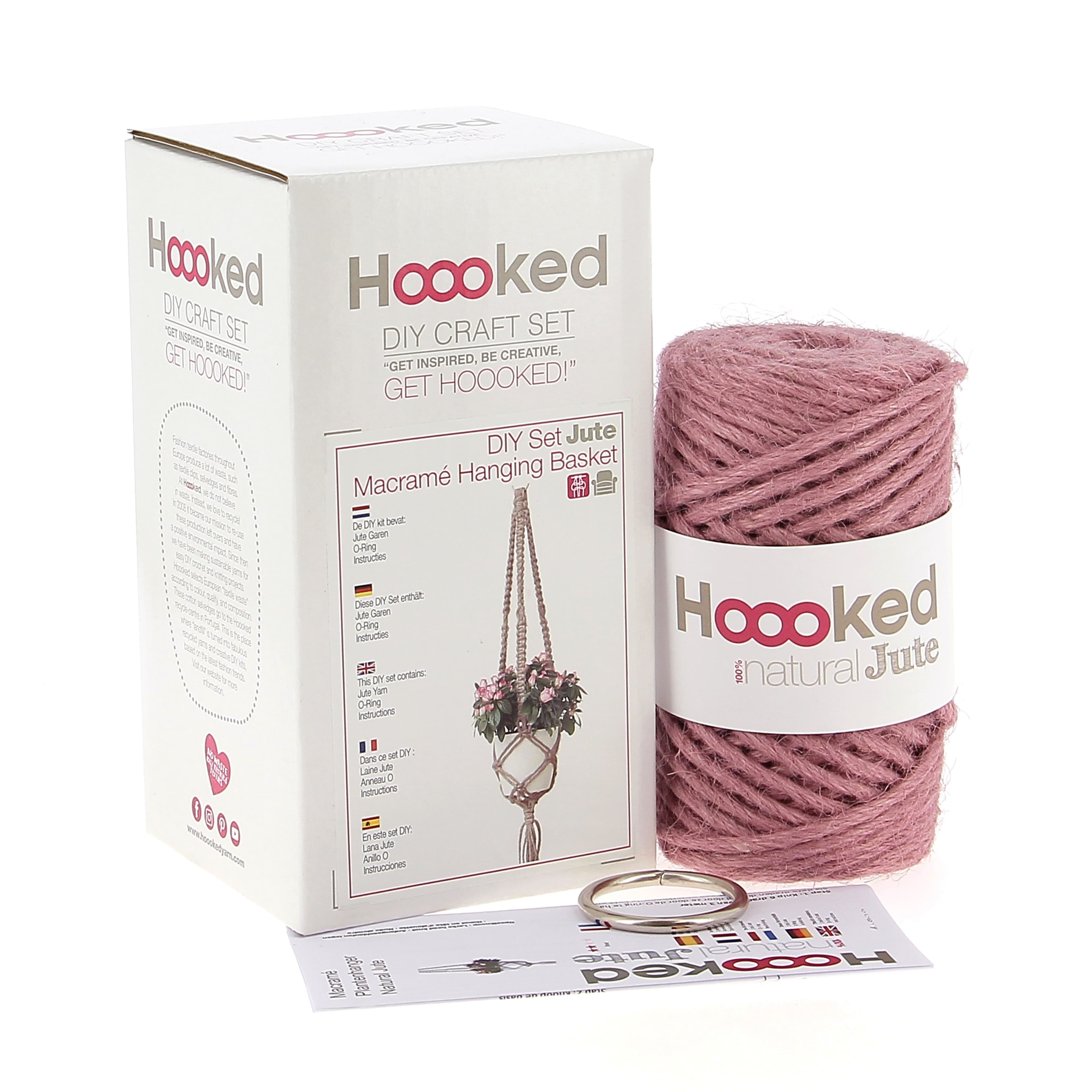 Hoooked Macrame Hanging Basket