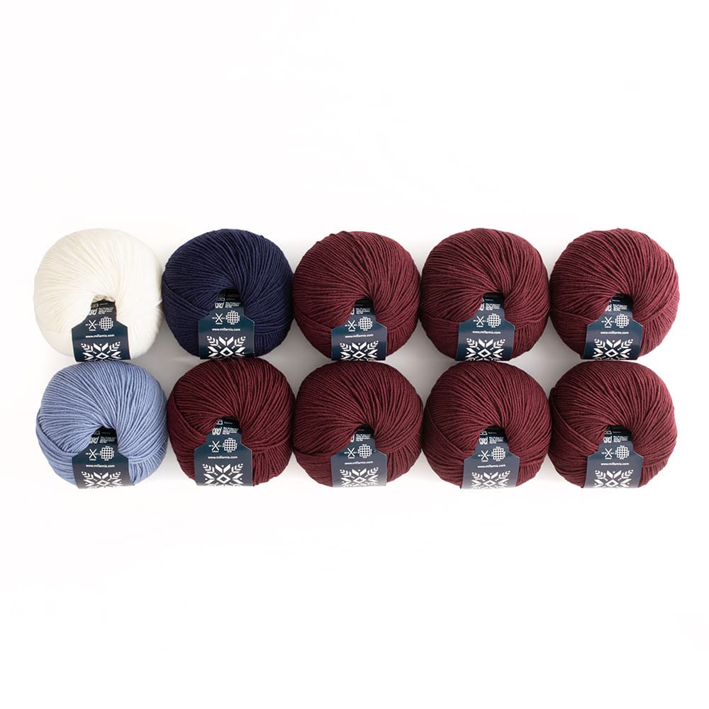MillaMia Naturally Soft Merino Mija Scarf 10 Ball Knitting Kit